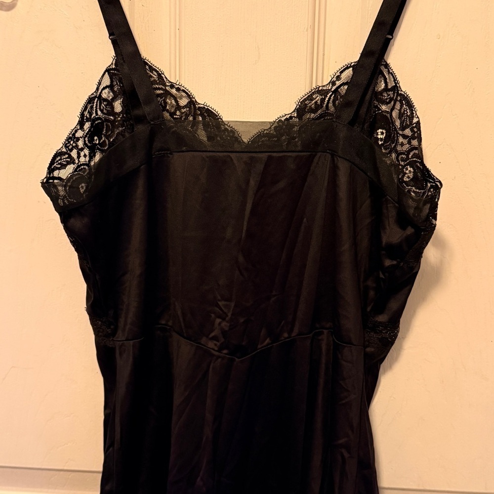 Vintage Gaymode Nylon Full Black Slip - Picture 2 of 8